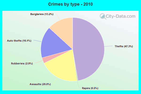 Crimes by type - 2010