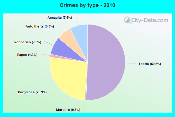 Crimes by type - 2010