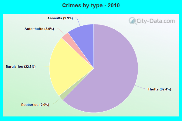 Crimes by type - 2010