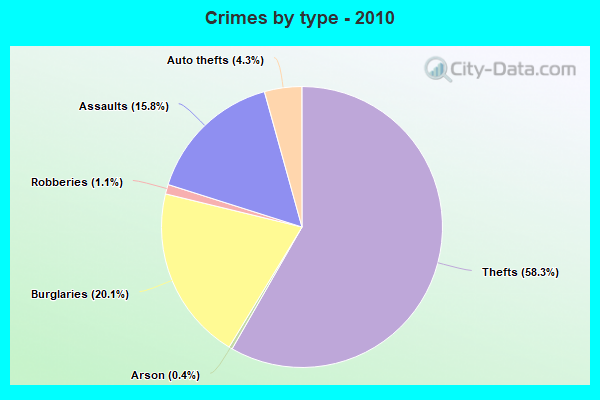 Crimes by type - 2010