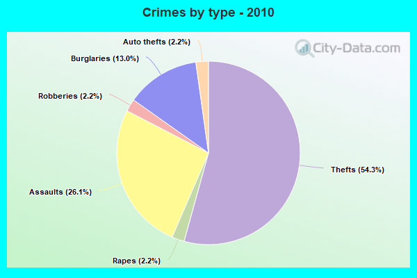 Crimes by type - 2010