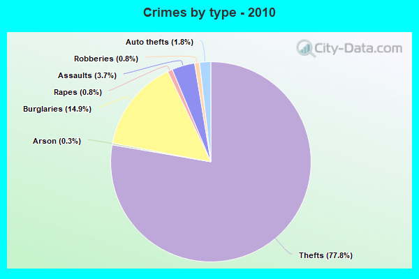 Crimes by type - 2010