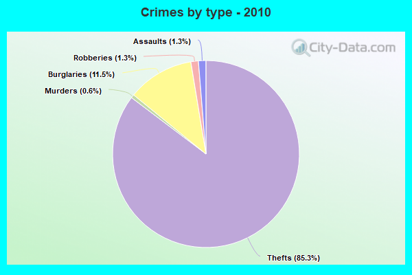 Crimes by type - 2010