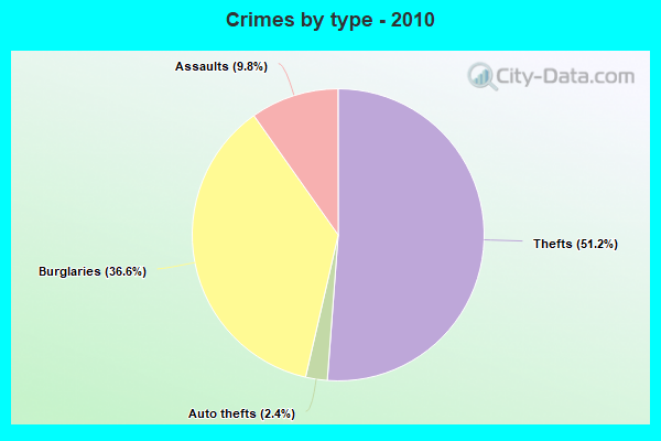 Crimes by type - 2010