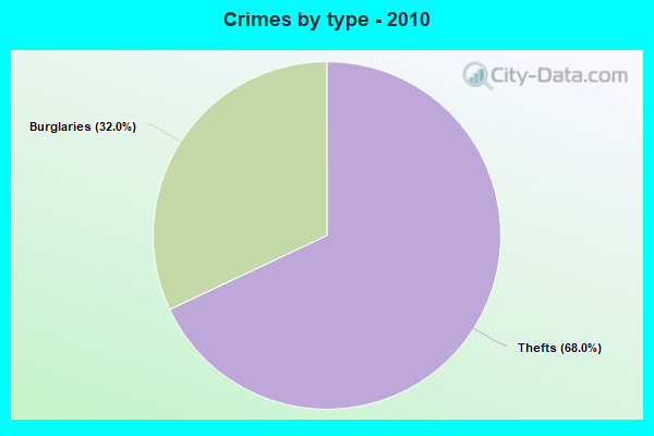 Crimes by type - 2010