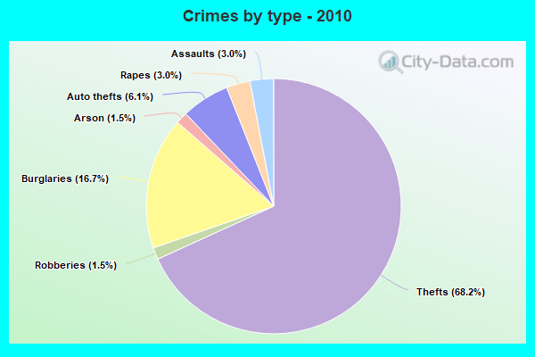 Crimes by type - 2010