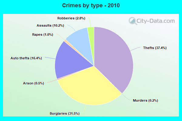 Crimes by type - 2010