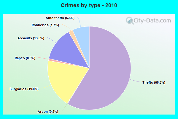 Crimes by type - 2010