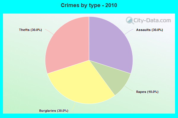 Crimes by type - 2010