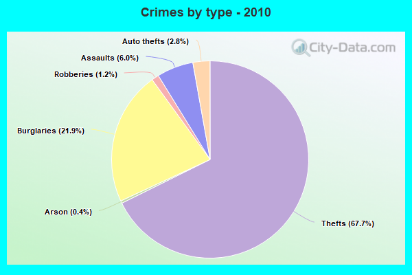 Crimes by type - 2010