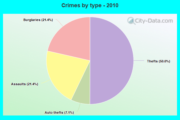 Crimes by type - 2010