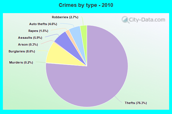 Crimes by type - 2010