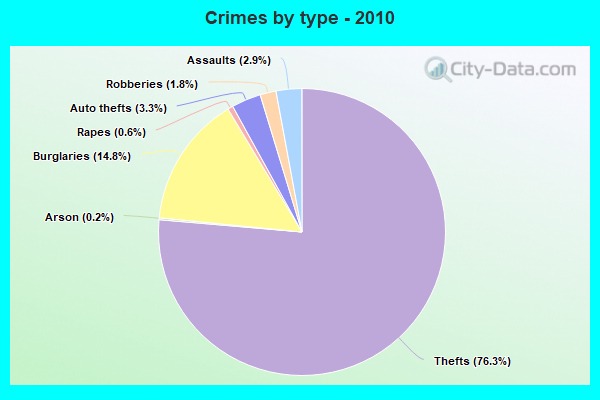 Crimes by type - 2010