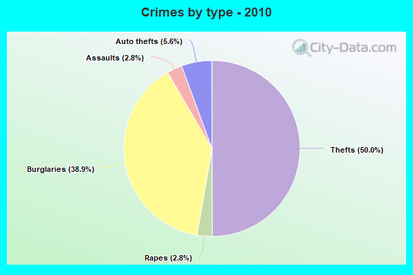 Crimes by type - 2010