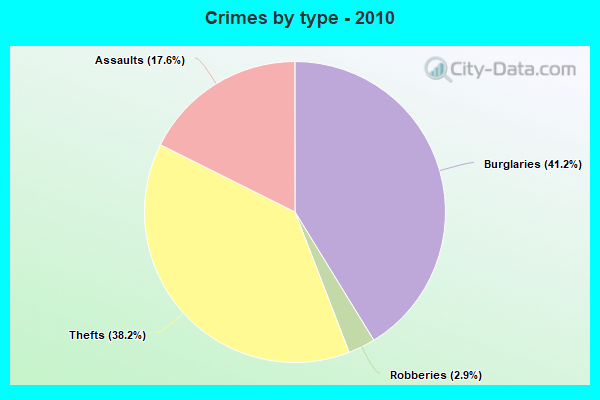 Crimes by type - 2010