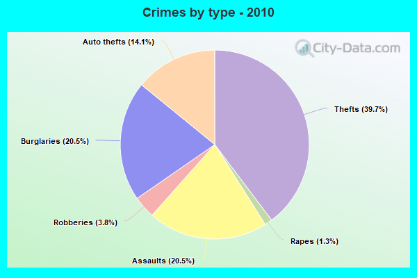 Crimes by type - 2010