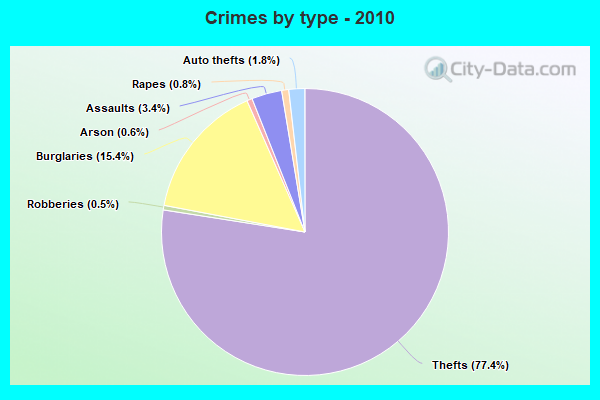 Crimes by type - 2010