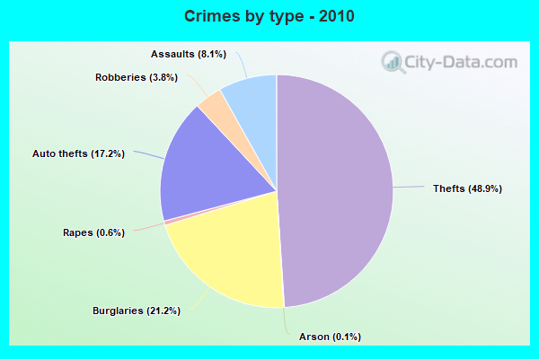 Crimes by type - 2010