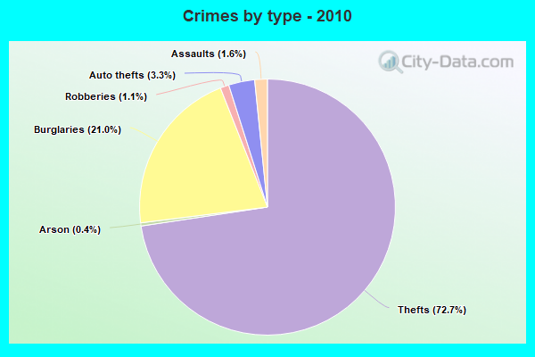 Crimes by type - 2010