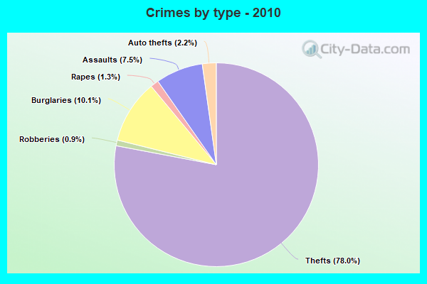 Crimes by type - 2010