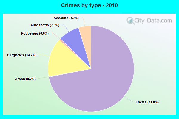 Crimes by type - 2010