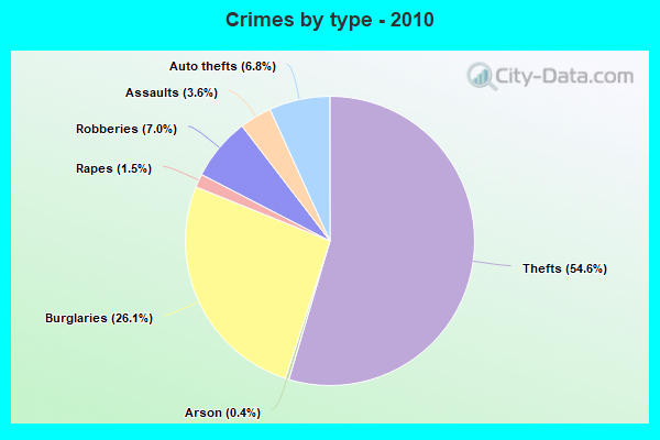 Crimes by type - 2010