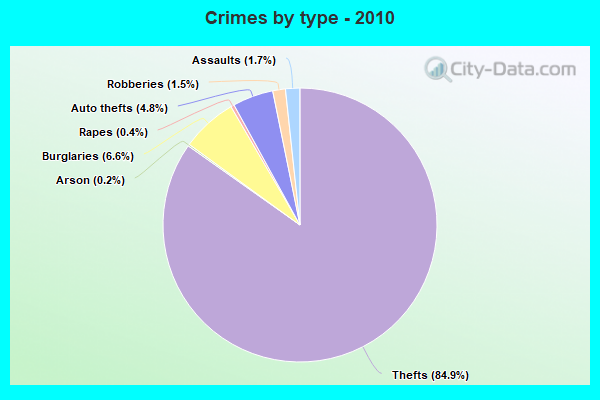 Crimes by type - 2010