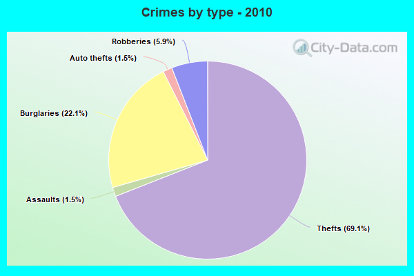 Crimes by type - 2010