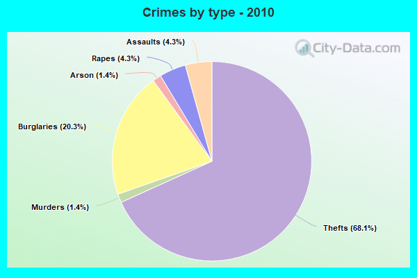 Crimes by type - 2010