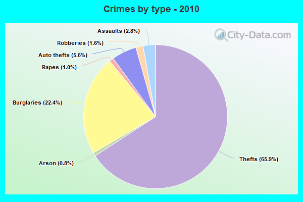 Crimes by type - 2010