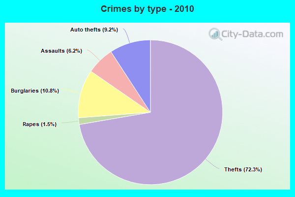 Crimes by type - 2010