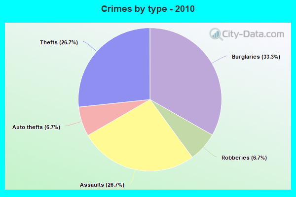 Crimes by type - 2010