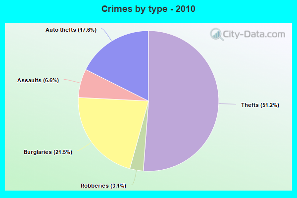 Crimes by type - 2010