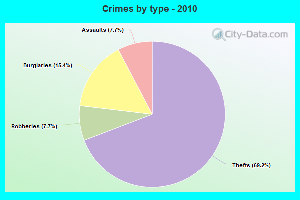 Crimes by type - 2010