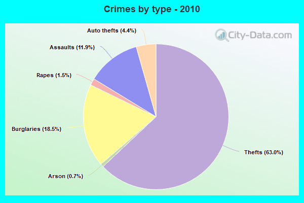 Crimes by type - 2010