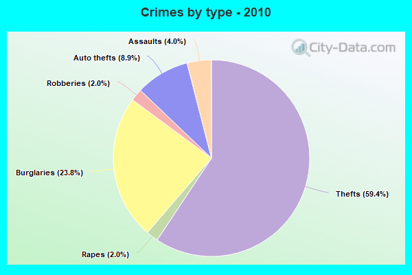 Crimes by type - 2010