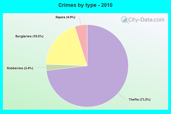 Crimes by type - 2010