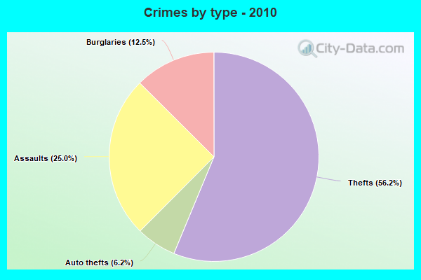 Crimes by type - 2010