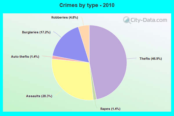 Crimes by type - 2010