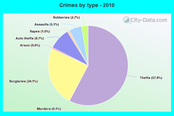 Crimes by type - 2010