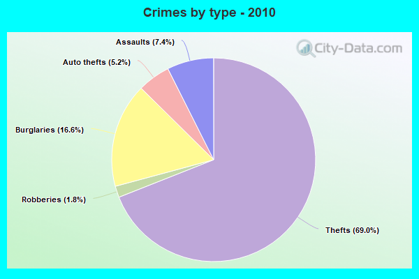 Crimes by type - 2010