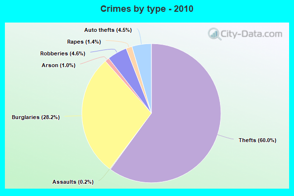 Crimes by type - 2010