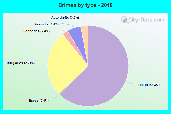 Crimes by type - 2010