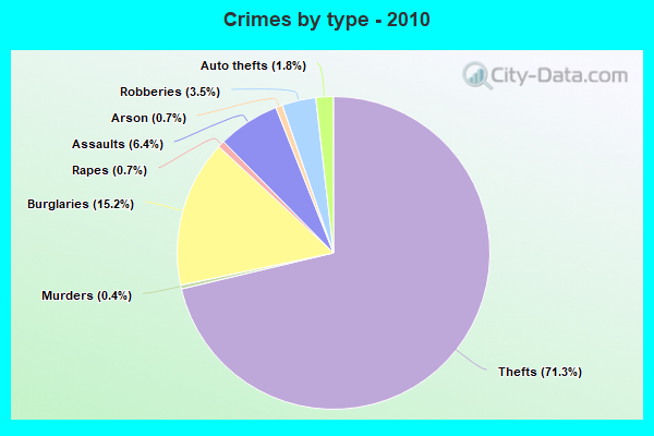 Crimes by type - 2010