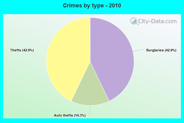 Crimes by type - 2010