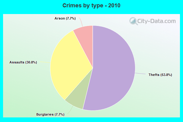 Crimes by type - 2010