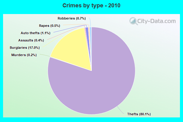 Crimes by type - 2010