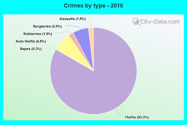 Crimes by type - 2010