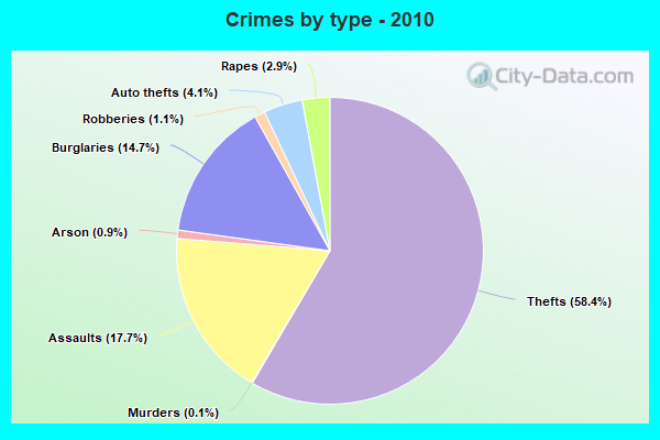 Crimes by type - 2010