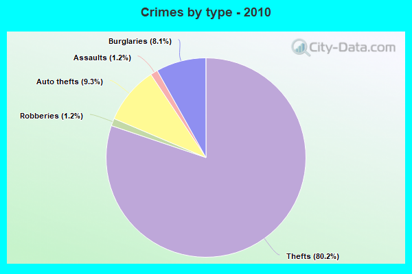 Crimes by type - 2010